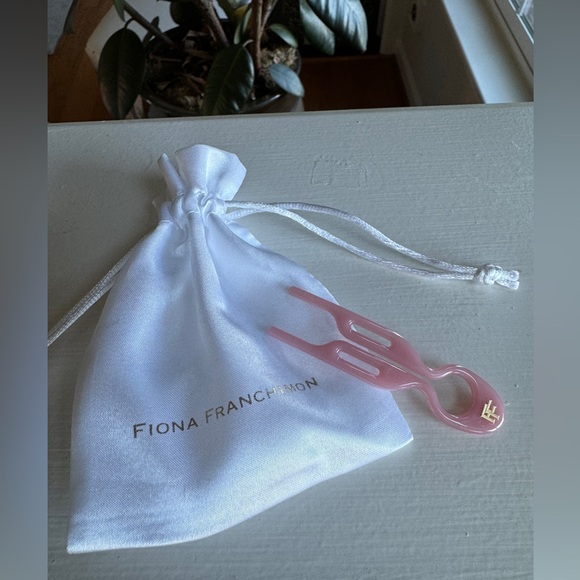 Fiona Franchimon No 1 Hairpin Seashell Pink - New w/ White Satin Drawstring Bag - Picture 2 of 9